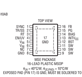 原装  可工作至175°C LT8610AXMSE LT8610AX MSOP-16订货