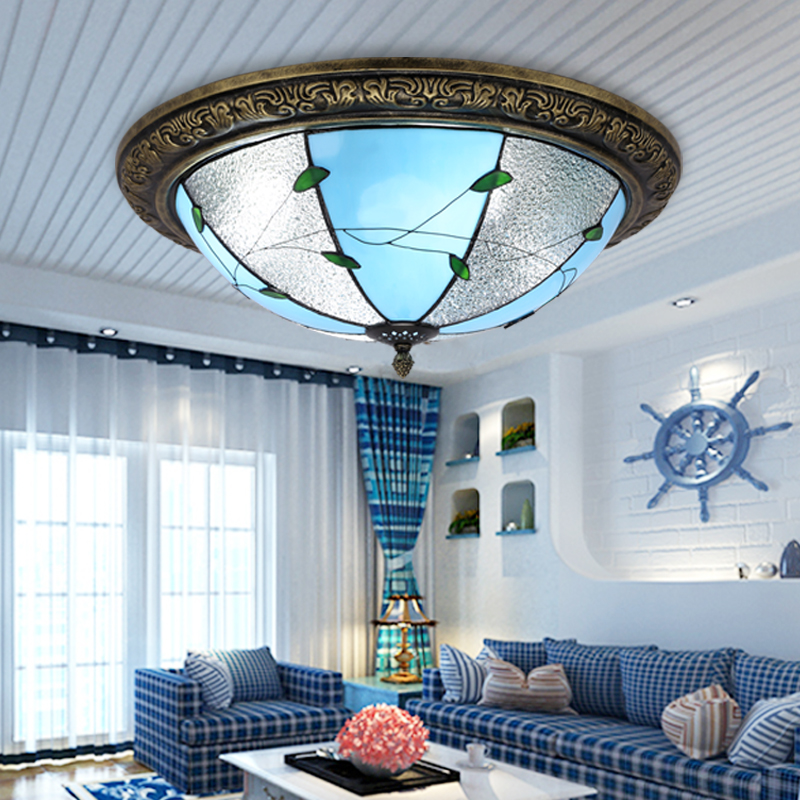 地中海欧式灯饰简约现代美式田园灯卧室餐厅门厅过道走廊吸顶灯