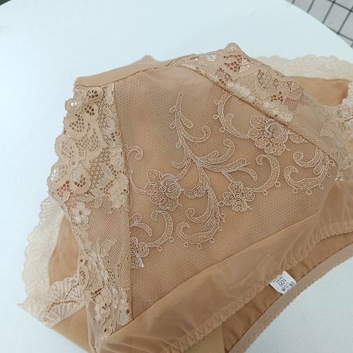 韩国原单纯棉蕾丝花边无痕女