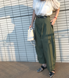 独立设计师品牌日系高腰立裁微垮阔腿裤 休闲裤