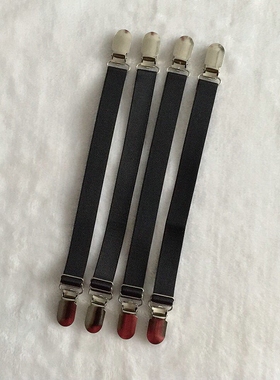 吊袜带鸭嘴扣吊带袜jk过膝长筒丝袜高筒靴护膝防滑固定夹子金属扣