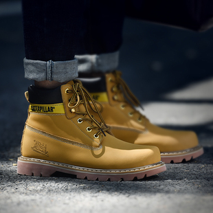 男真皮休闲皮鞋 鞋 户外登山鞋 男靴高帮鞋 女靴子防水 冬季 大头鞋 工装
