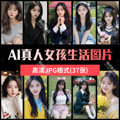 AI绘画生成写真人美女人像现代生活写实摄影素材图片手机电脑壁纸