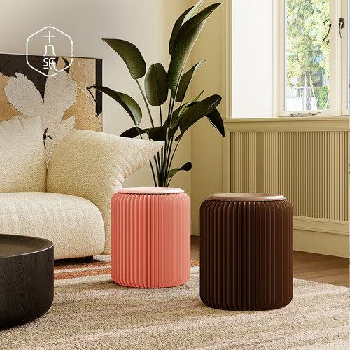 十八纸折叠矮凳床头艺术设计简约