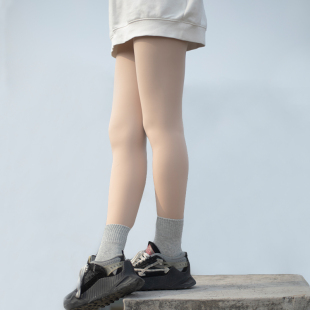 袜 秋冬加绒裸感薄绒加厚水光袜单层肤色光腿神器保暖连裤 2件 包邮