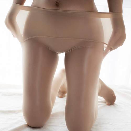 高密度光泽油亮无缝连裤袜