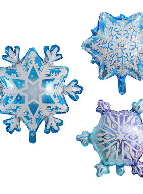 冰雪奇缘雪花铝箔气球