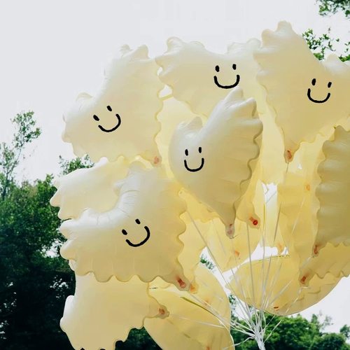 18寸波浪纹爱心铝膜气球