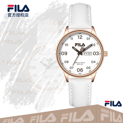 FILA 斐乐考试专用真皮表带手表走时精准可带进考场考公表 6792
