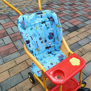 竹藤推车棉坐垫通用冬天加厚棉垫保暖婴儿推车坐垫儿童餐椅靠垫子
