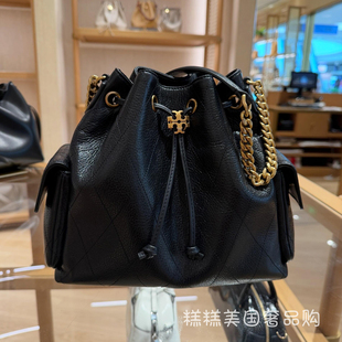 美国TB女包新款Charlie查理HOBO抽绳水桶包单肩斜挎包福袋包