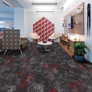 道成DC151 办公室地毯商用丙纶多色提花沥青底拼接长条地毯满铺