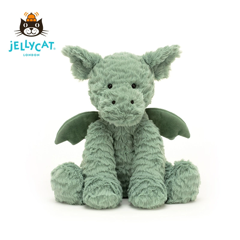 英国Jellycat波浪毛龙毛绒玩具安抚玩偶儿童公仔娃娃陪伴生日礼物