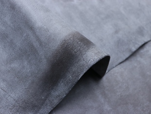 意大利进口白雾蜡擦色/咖色平纹牛皮，厚度：1.5mm 手感：偏软