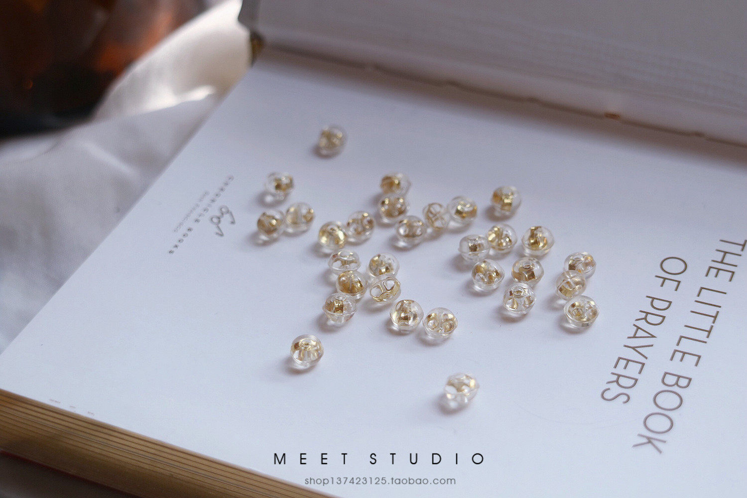 医用硅胶耳堵14k包金925纯银耳塞防过敏耳堵牢固精美不可单拍哦