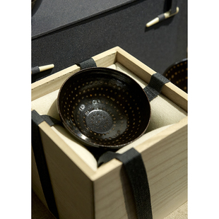 吉州窑满天星,宛如夜空繁星 原矿黑釉点彩满天星茶盏 约100ml