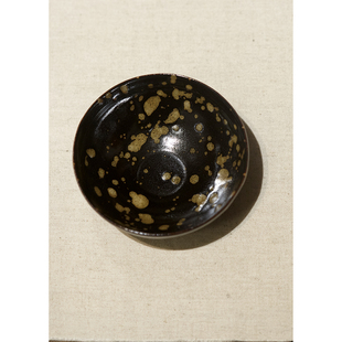 吉州窑原矿黑釉鹧鸪斑茶盏 主人盏 约110ml