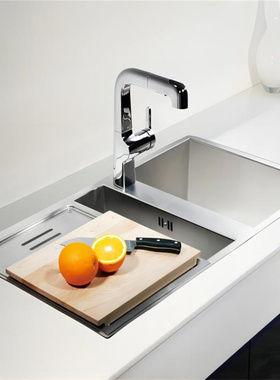 科勒不锈钢水槽K-3748/3746奇奥大小槽台上台下厨盆