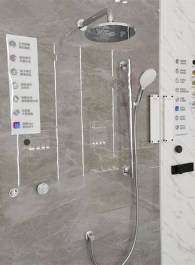 科勒K-22327T-7-CP智雨智控双花洒组合套餐