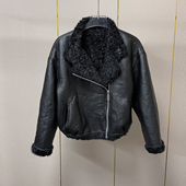 时尚 两面穿皮毛厚外套小仙女2025冬季 新款 高级感西服领皮毛一体