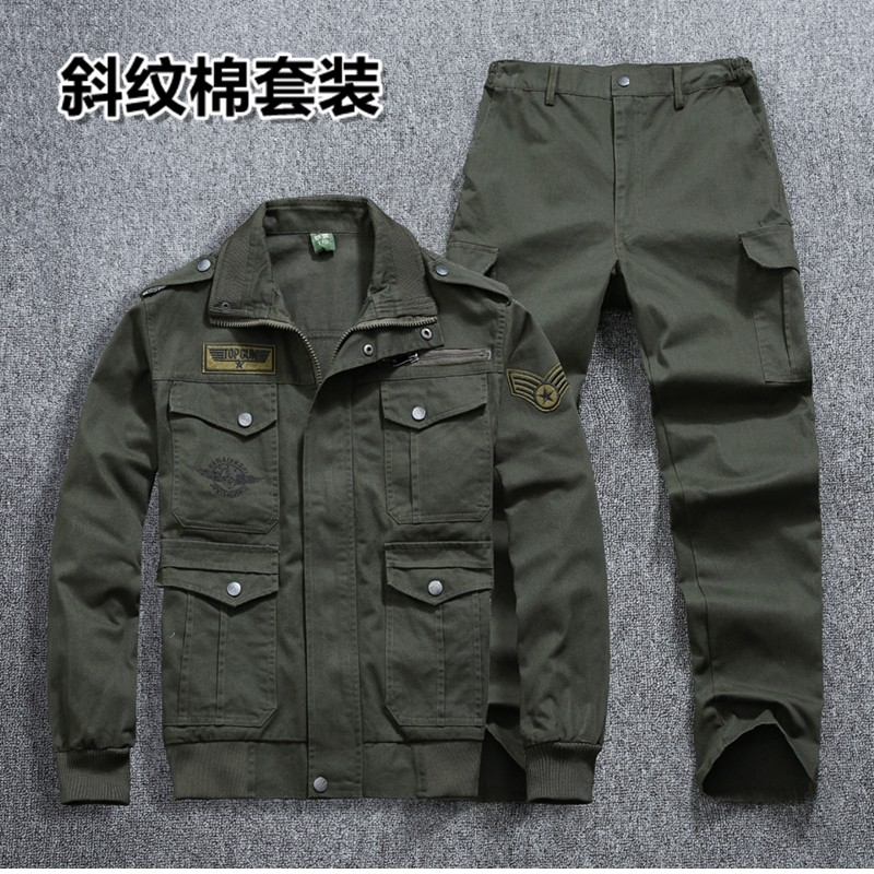 纯棉长袖套装防烫劳保服