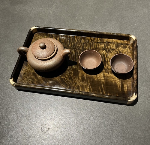 阴沉金丝楠木茶盘托盘复古风中式实木简约文承盘工艺礼品收纳盘