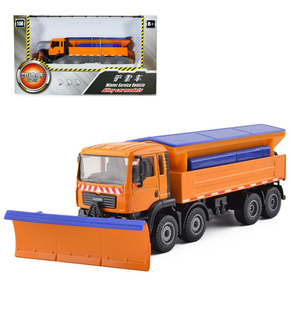 凯迪威合金模型1:50铲雪车清雪车除雪车扫雪特种作业仿真玩具汽车