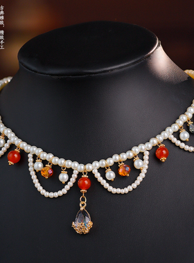 古风复古手工项链璎珞