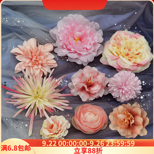 配飾百搭兒童新娘發(fā)飾全套 宋制漢服頭飾絹花發(fā)冠古風甜美發(fā)夾古裝