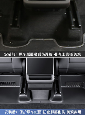 跨境适用于焕新版modelyl后排防踢护角垫座椅下门槛条板配件