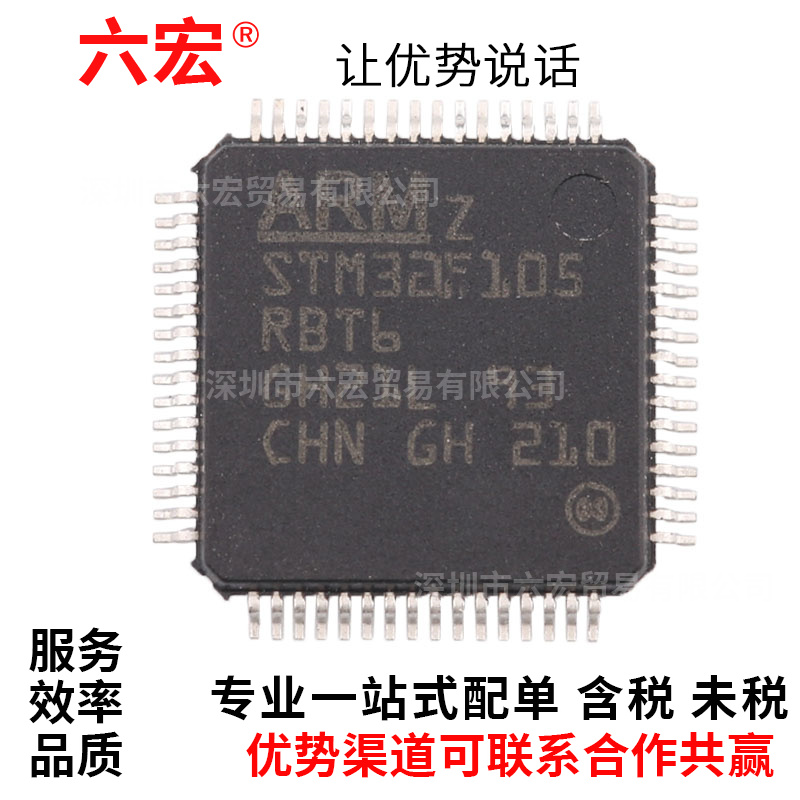 全新进口保证质量STM32F105RBT6 STM32F105RCT6 QFP64单片机芯片-封面