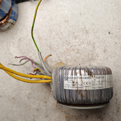 芬兰MUUNTOSAHKO进口环形变压器 功率117W 输出双17.5V双7.52V等