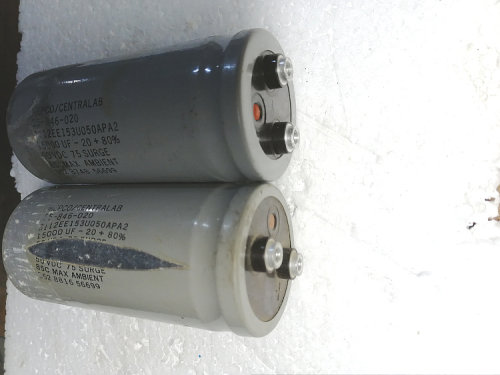 拆机美国灰皮麦景图MEPCO 50v 可到75v 15000uf 螺丝脚电容