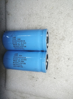 拆机美国大D CDM 30V 26000UF 螺丝脚电容