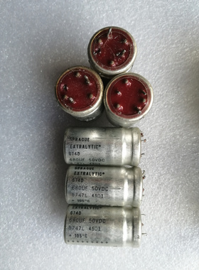红头思碧 SPRAGUE EXTRALYTIC 674D系列 50v 680uf 发烧电解电容