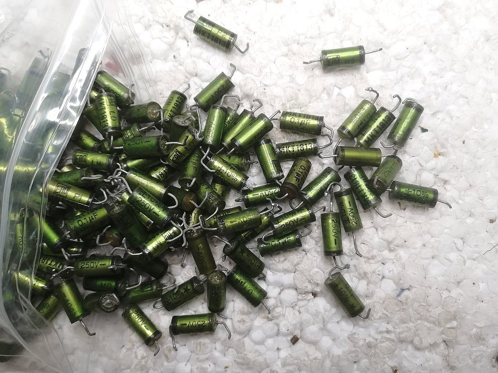 拆机德国ERO绿精灵 MKT1813系 250v 0.1uf 透明头 耦合无极电容