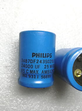 拆机飞利浦 PHILIPS 3487D系列 25v 24000uf 发烧滤波电容