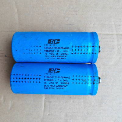 拆机 飞利浦 BC标 75V 22000UF 发烧滤波电容 螺丝脚电容