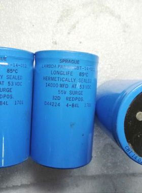 拆机美国思碧SPRAGUE 32D系列 长寿命 55v 14000uf 螺丝脚电容