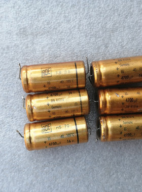 德国金色ROE 16v 4700uf 金装轴向发烧电解电容