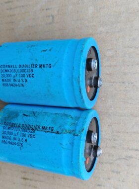 美国大D CORNELL DUBILIER DCMX系列 100V 20000UF 螺丝脚电容
