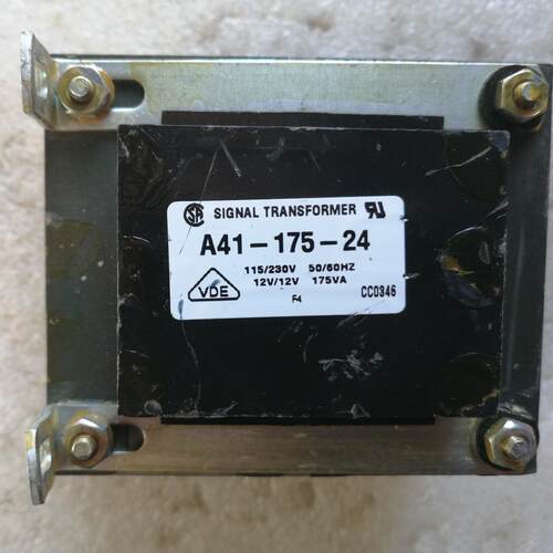 A41-175-24 美国signal红线E牛 进口变压器 功率175W 输出双12V