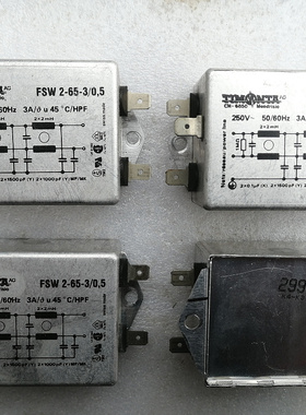 瑞士原产TIMONTA FSW2-65-3/0.5 双磁环高档电源滤波器 250V 3A