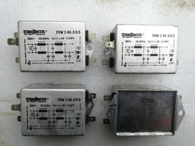 瑞士原产TIMONTA FSW2-65-3/0.5 双磁环高档电源滤波器 250V 3A