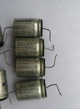 力发RIFA PEG124系列elyt long life 450V 22UF 轴向高压发烧电容