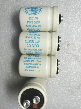 拆机 美国山猫 山姆 SANGAMO 20v 2300uf 螺丝脚电容