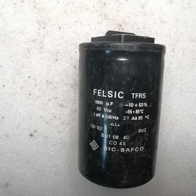 法国 SIC SAFCO  CO45系列 63v 6800uf 螺丝脚发烧滤波电解电容