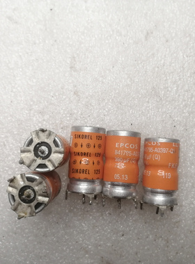 西门子EPCOS SIKOREL系列Q级橙色长寿命 75v 390uf 立式发烧电容