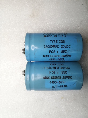 美国Mallory 摩罗利 AEROVOX CGS系列 20v 18000uf 螺丝脚电容