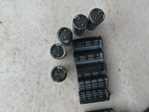 拆机江海电容 CD287 100v 470uf 滤波电解电容